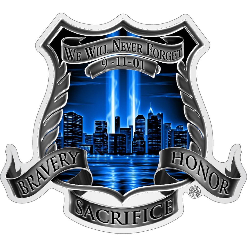 After Math 911 Police Premium Reflective Decal