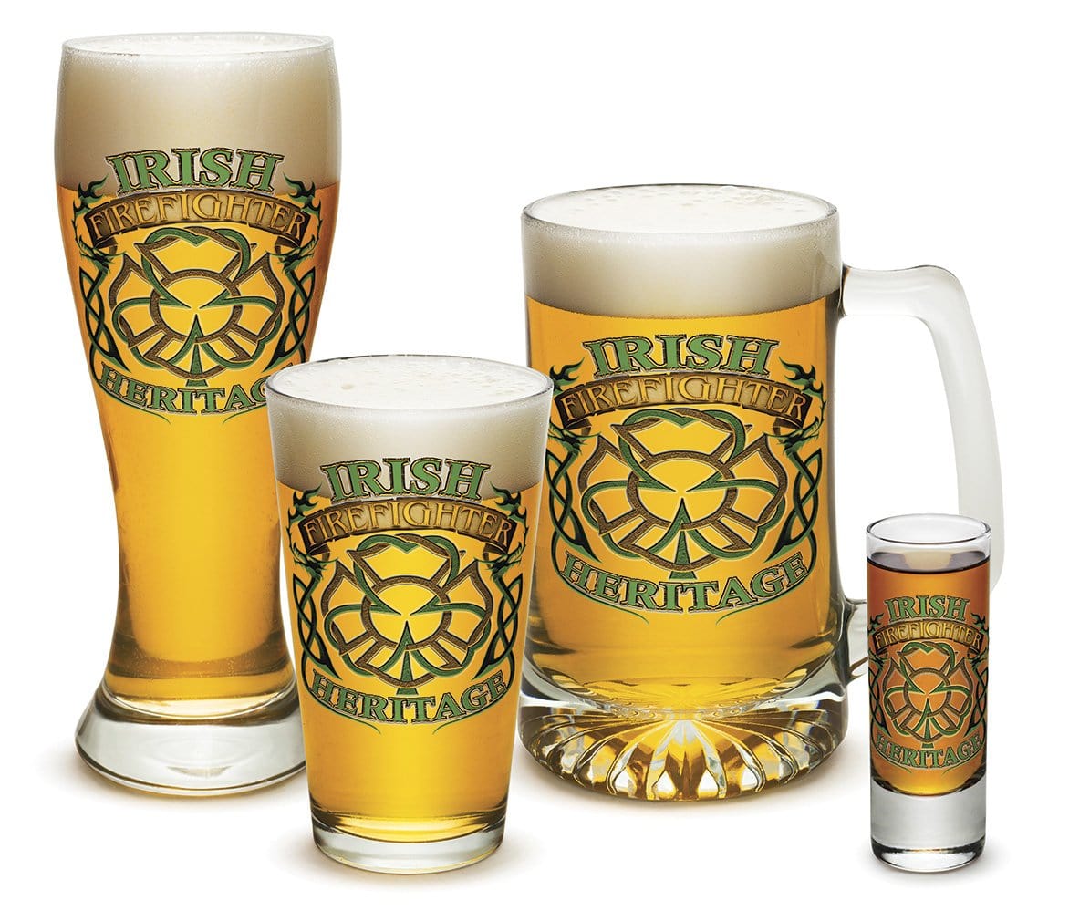 Firefighter Irish Heritage 4 Piece Glass Gift Set