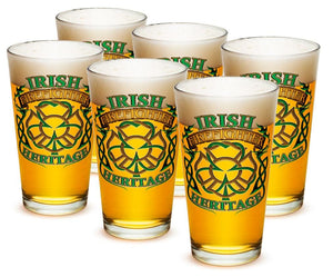 More Picture, Firefighter Irish Heritage 16oz Pint Glass Glass Set