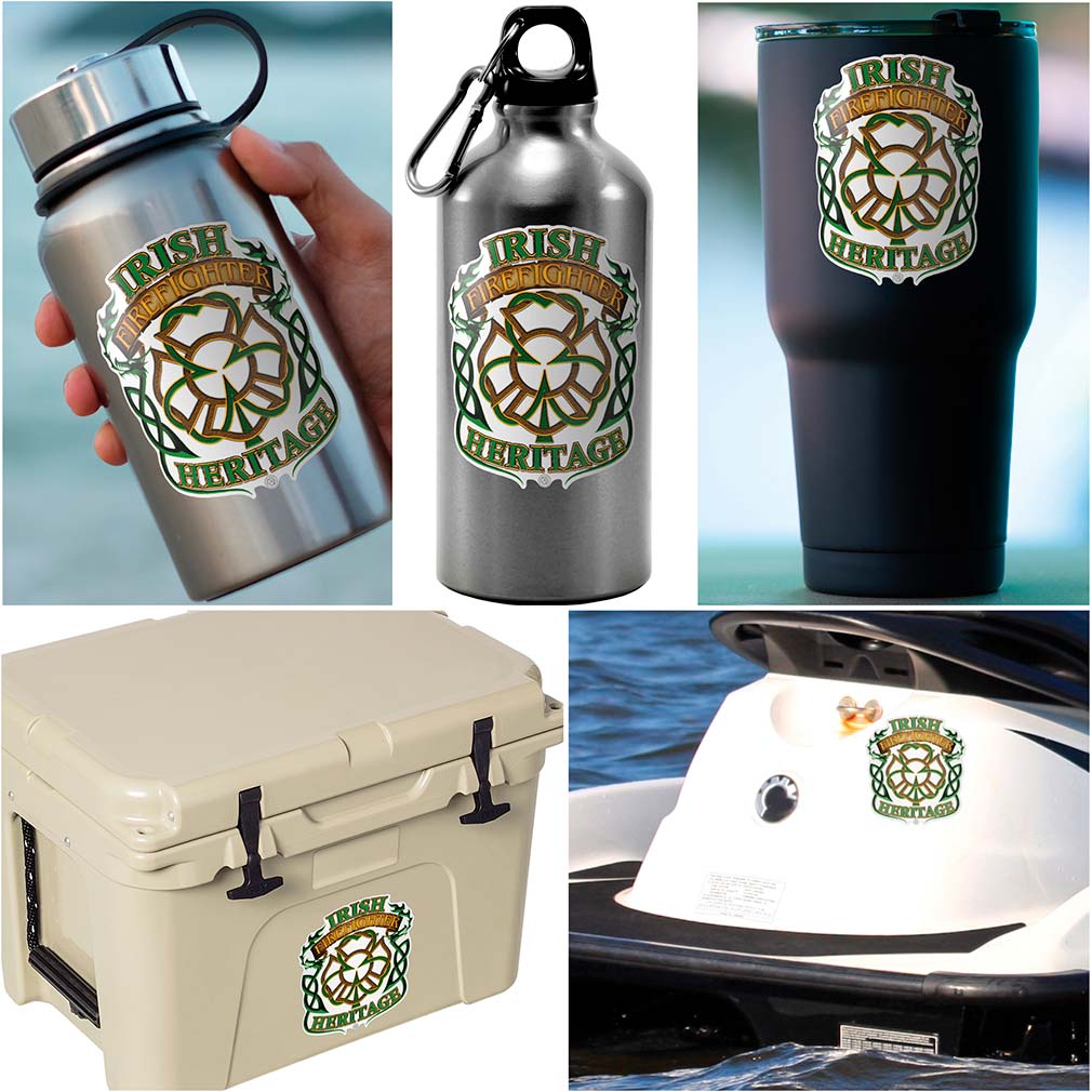 Irish Firefighter Heritage Premium Reflective Decal