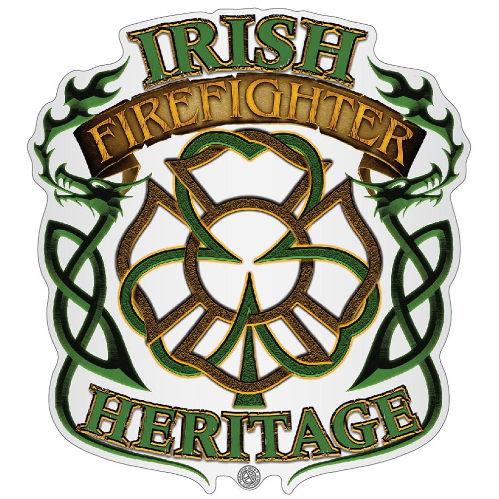 Irish Firefighter Heritage Premium Reflective Decal
