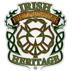 More Picture, Irish Firefighter Heritage Premium Reflective Decal
