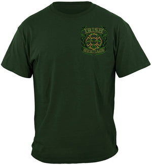 More Picture, Irish Firefighter Premium Hooded Sweat Shirt
