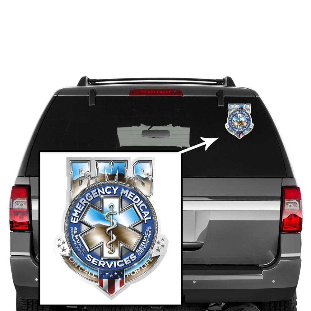 EMS Badge Of Honor Premium Reflective Decal