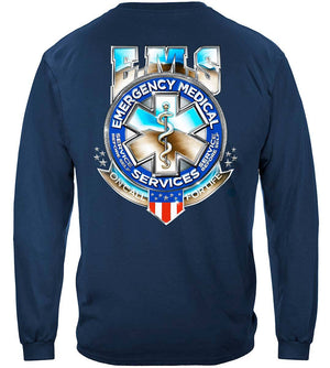 More Picture, EMS Badge Of Honor Premium Hooded Sweat Shirt