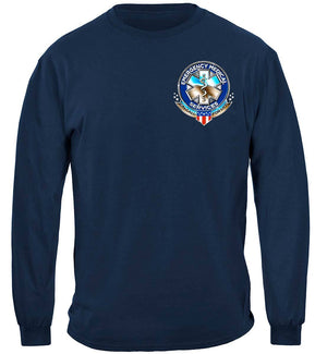 More Picture, EMS Badge Of Honor Premium Hooded Sweat Shirt