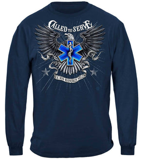 More Picture, EMS Called To Serve Premium Hooded Sweat Shirt