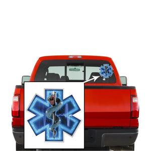 More Picture, Silver Snake EMT Full Premium Reflective Decal