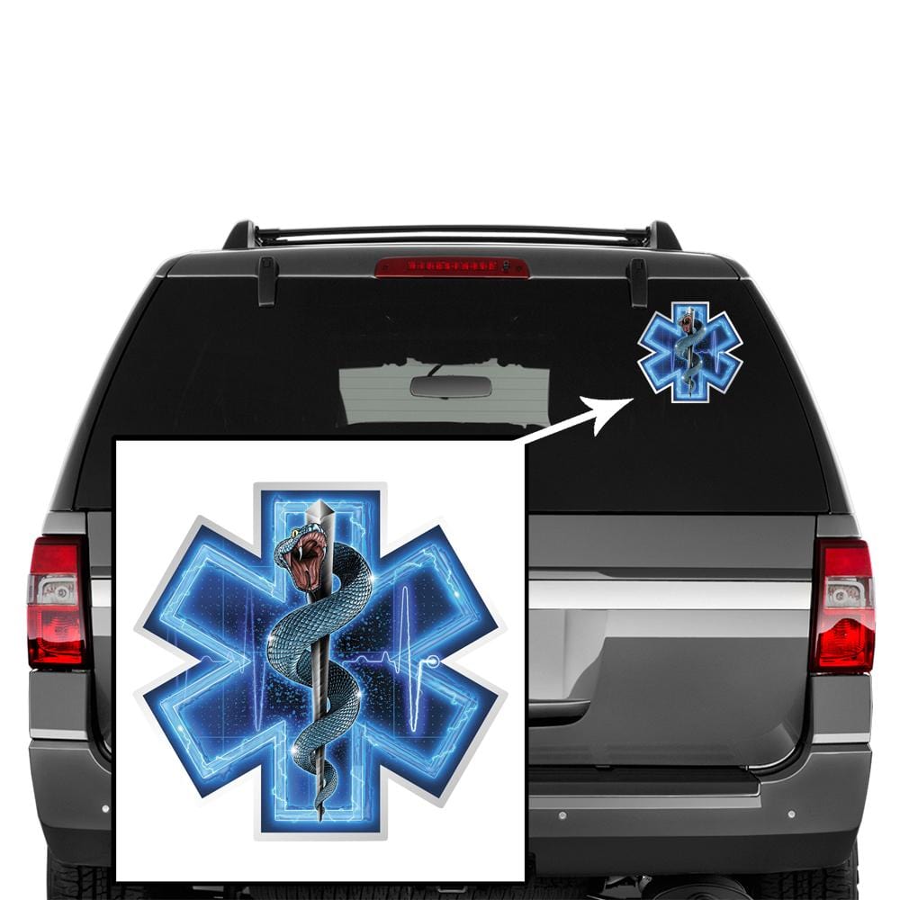 Silver Snake EMT Full Premium Reflective Decal