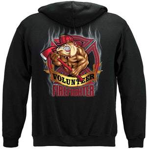 More Picture, Fire Dog Volunteer Premium Long Sleeves