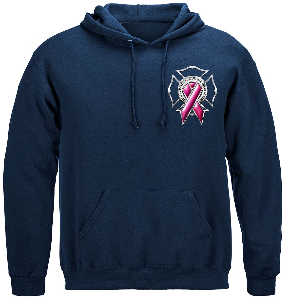 Firefighter Race For A Cure Premium Hooded Sweat Shirt