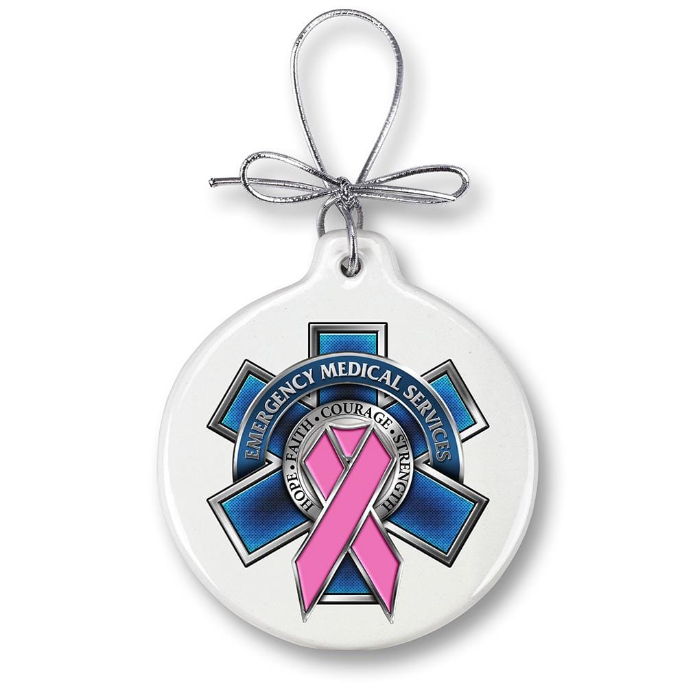 EMS Race For A Cure Christmas Tree Ornaments