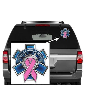 More Picture, EMS Race For a Cure Premium Reflective Decal