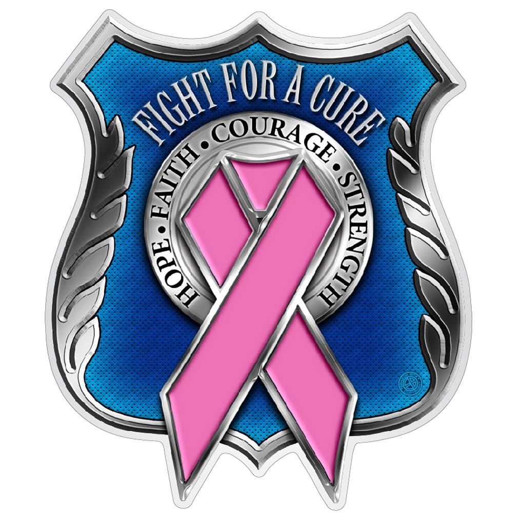 POLICE Race For a Cure Premium Reflective Decal