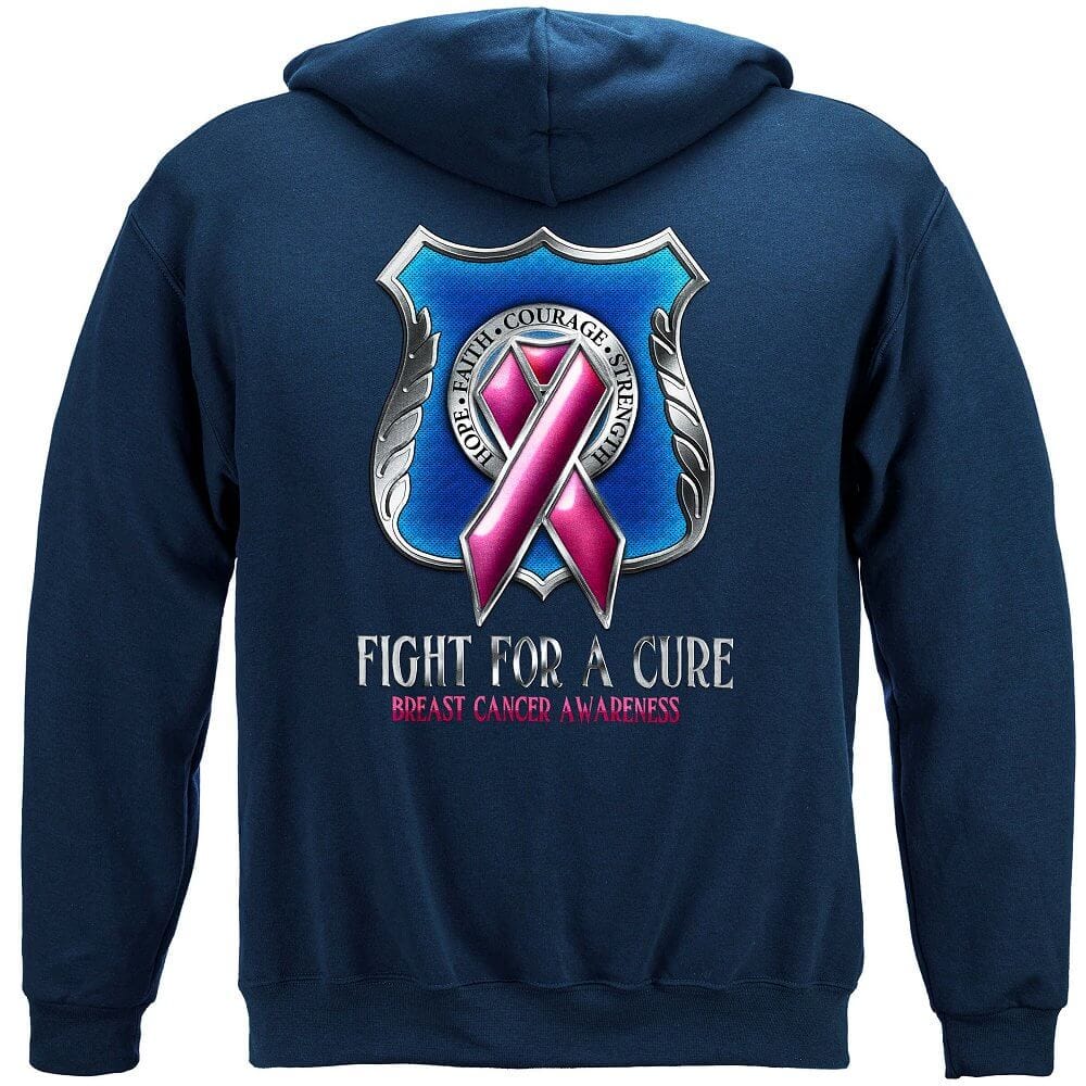 Police Race for a Cure Premium Hooded Sweat Shirt