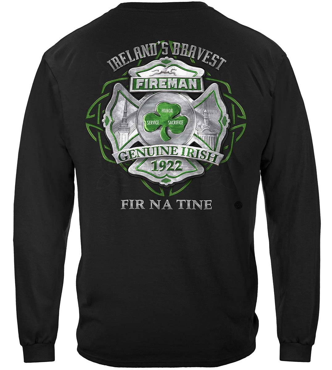 Firefighter Garda Ireland&#39;s Bravest Premium Hooded Sweat Shirt
