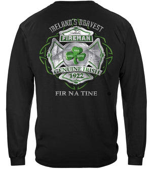 More Picture, Firefighter Garda Irish Ireland's Irish Bravest Premium Hooded Sweat Shirt