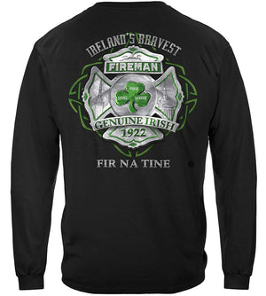 More Picture, Firefighter Garda Irish Ireland's Irish Bravest Premium T-Shirt