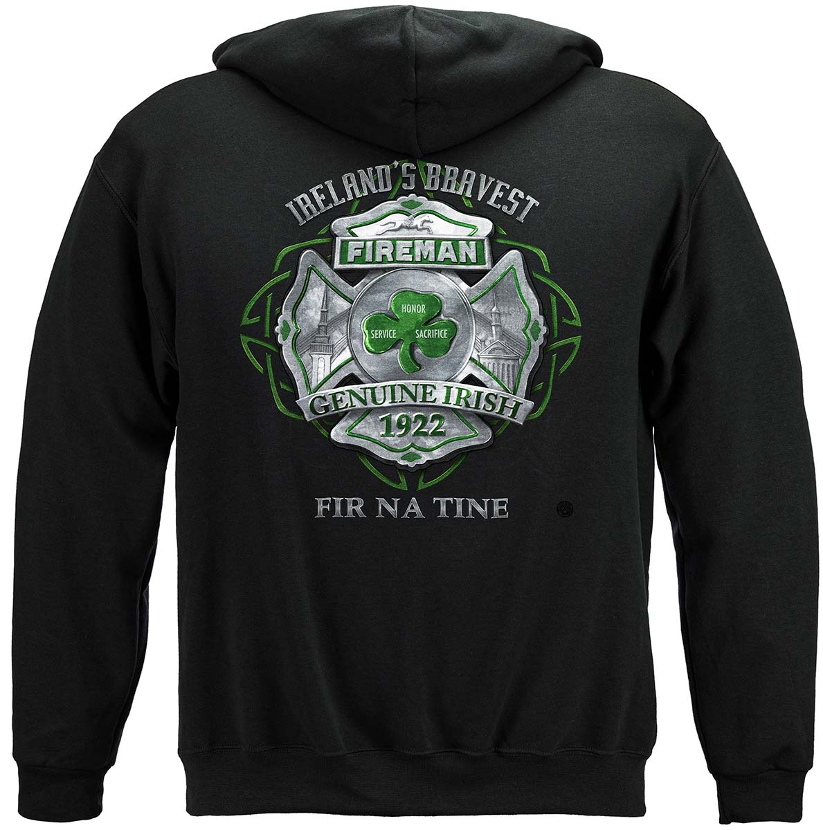 Firefighter Garda Ireland&#39;s Bravest Premium Hooded Sweat Shirt