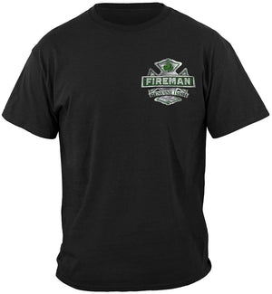 More Picture, Firefighter Garda Irish Ireland's Irish Bravest Premium Hooded Sweat Shirt