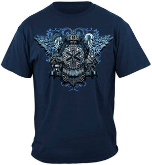 More Picture, EMS Skull Wings Full Premium Hooded Sweat Shirt