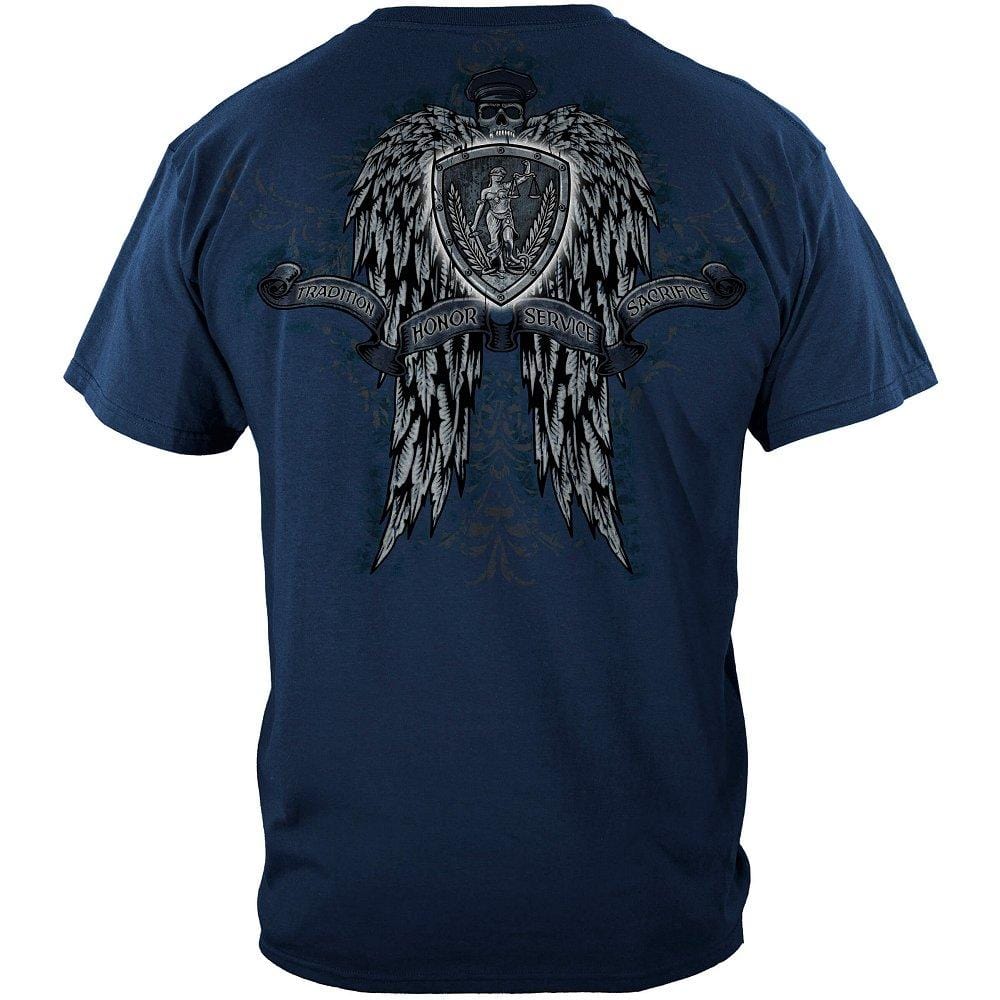 Law Skull Wings Full Premium Hooded Sweat Shirt