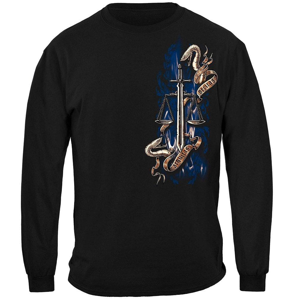 Police Full Front Scale of Justice Premium T-Shirt