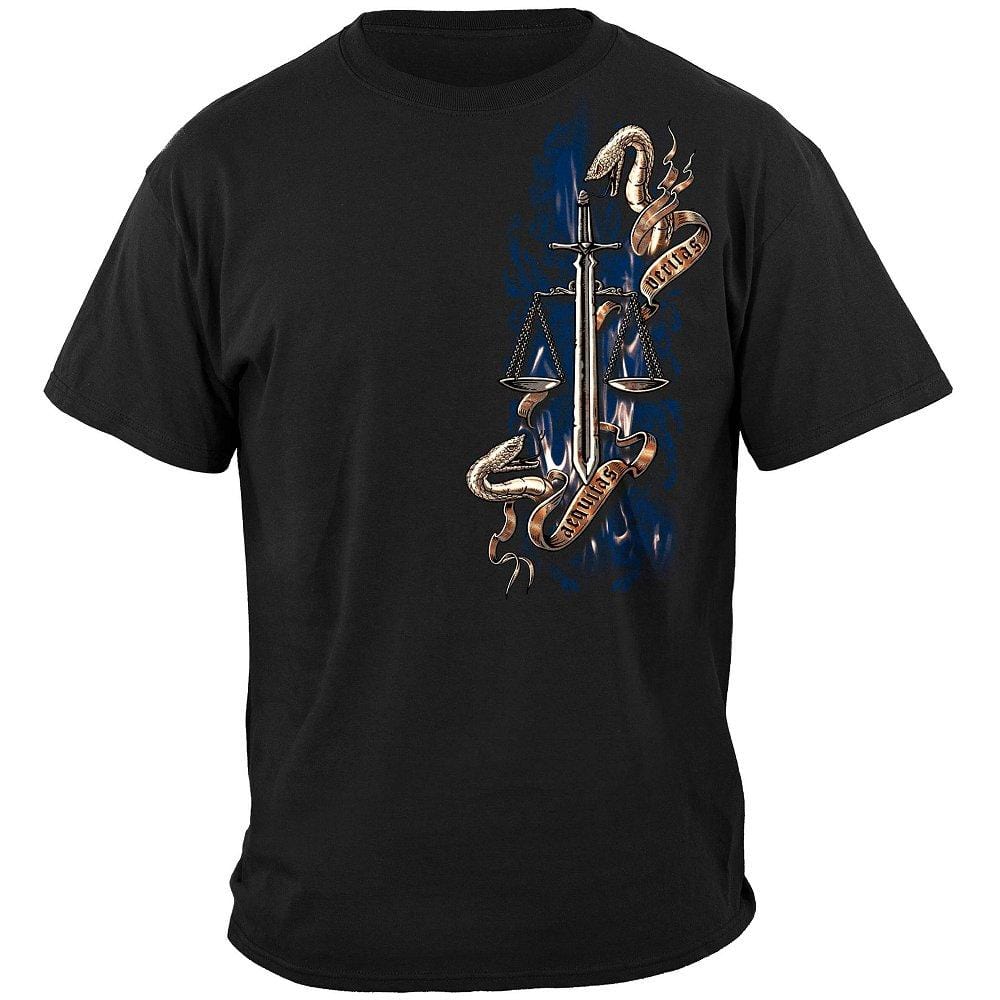 Police Full Front Scale of Justice Premium T-Shirt