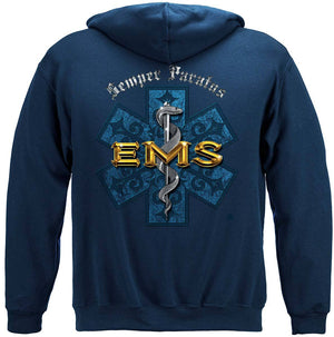 More Picture, EMS Semper Paratus Premium Hooded Sweat Shirt