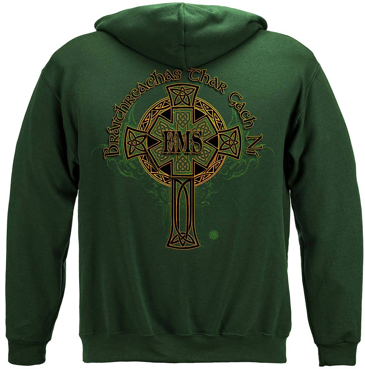 Irish EMS Gold Cross Premium Hooded Sweat Shirt