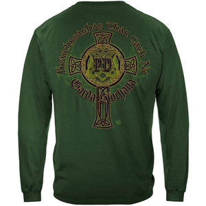 More Picture, Irish Police Gold Cross Premium T-Shirt