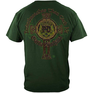 More Picture, Irish Police Gold Cross Premium T-Shirt
