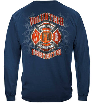 More Picture, Fire Dept Faded Planks Premium T-Shirt