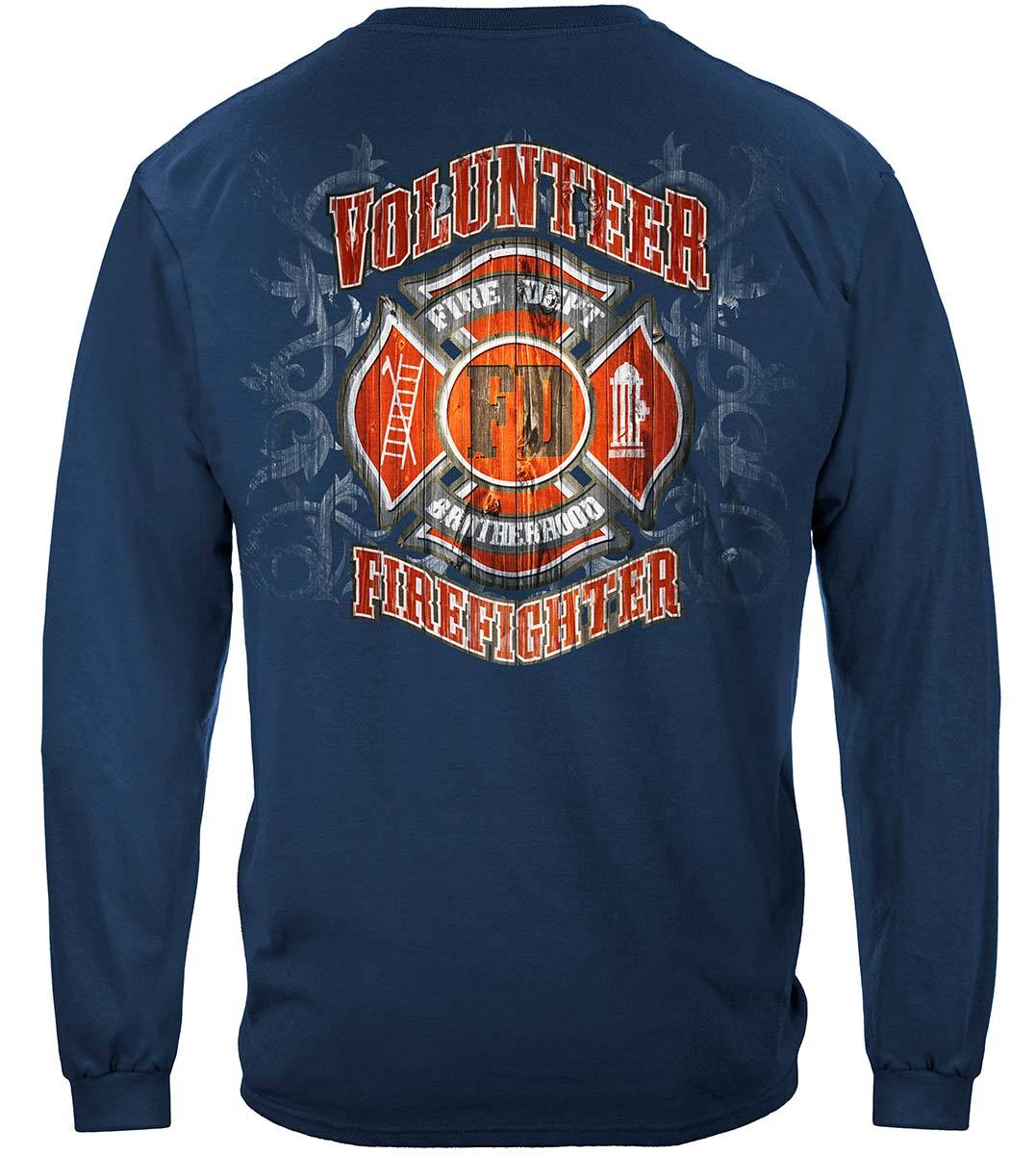 Fire Dept Faded Planks Premium Long Sleeves