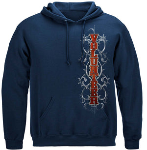 More Picture, Fire Dept Faded Planks Premium Hooded Sweat Shirt