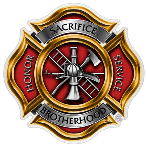 More Picture, Firefighter Pikes Premium Reflective Decal