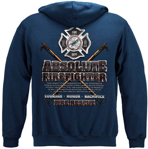 More Picture, Absolute Firefighter Blue Print Premium T-Shirt