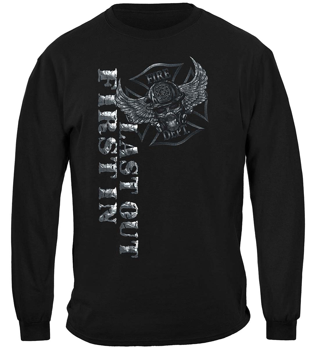 Steel Fire Wings With Foil Stamp Premium T-Shirt