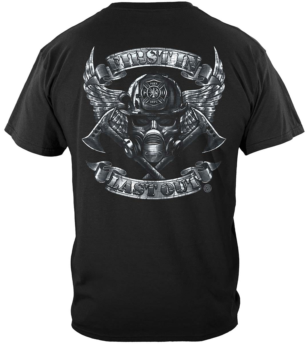 Steel Fire Wings With Foil Stamp Premium T-Shirt