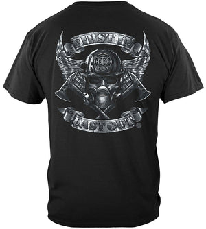 More Picture, Steel Fire Wings With Foil Stamp Premium T-Shirt