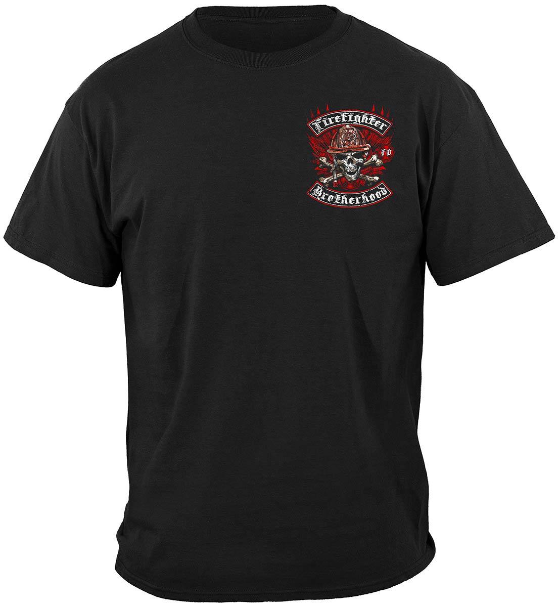 Firefighter Biker Cross Bones Premium Long Sleeves