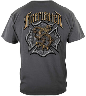 More Picture, Firefighter Vintage Premium T-Shirt