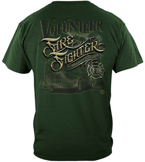 More Picture, Firefighter Volunteer American Classic Premium Long Sleeves