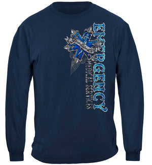 More Picture, EMS Steel Silver Foil Premium Hooded Sweat Shirt
