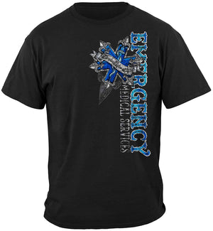 More Picture, EMS Steel Silver Foil Premium Hooded Sweat Shirt