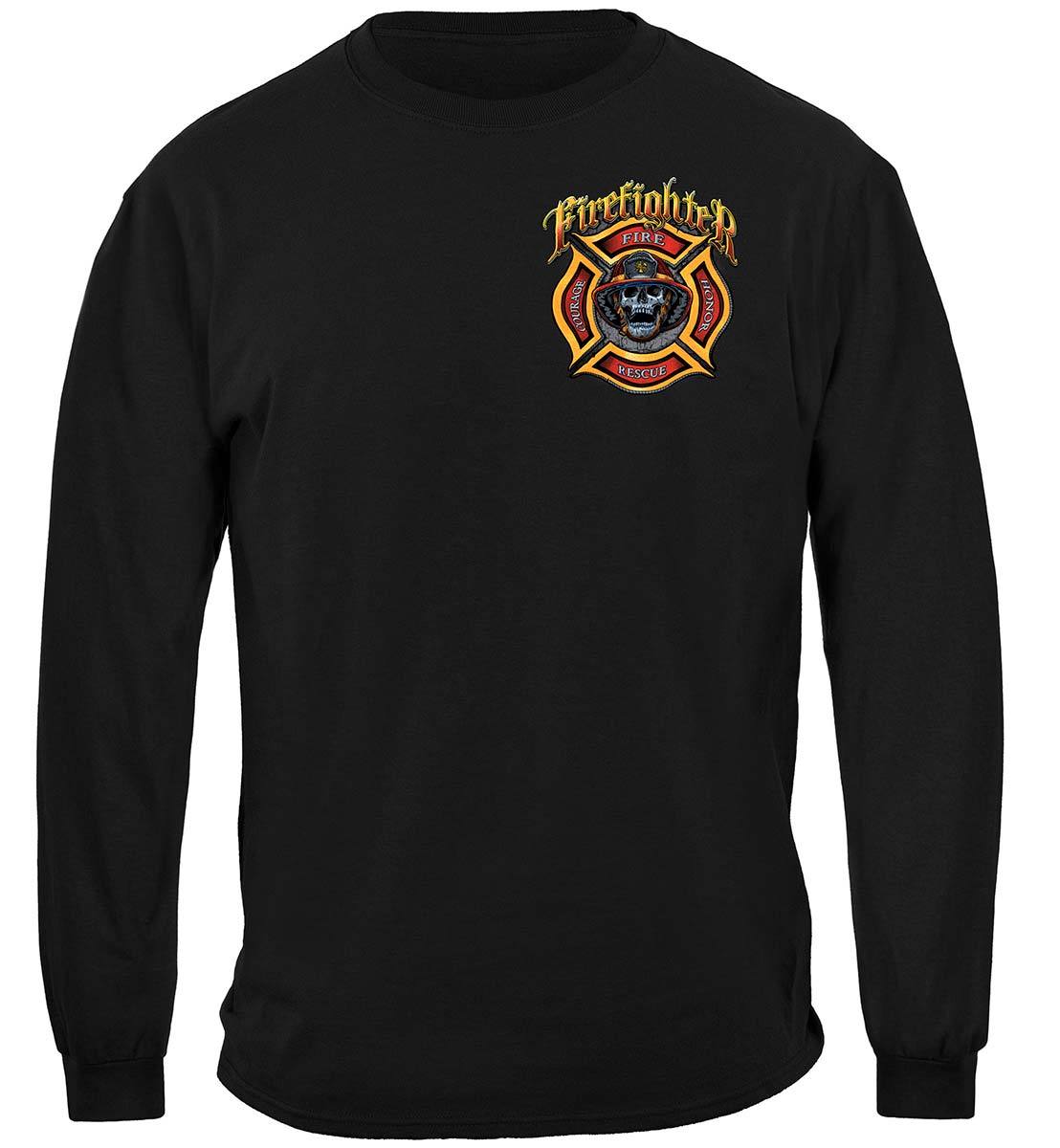 Firefighter Biker And Axes Premium T-Shirt