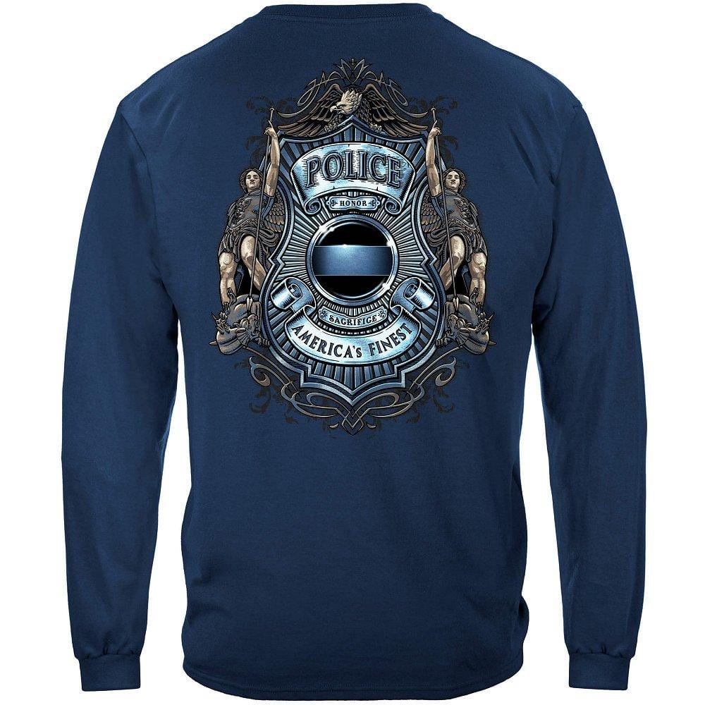 Police American Finest Justice Premium Hooded Sweat Shirt