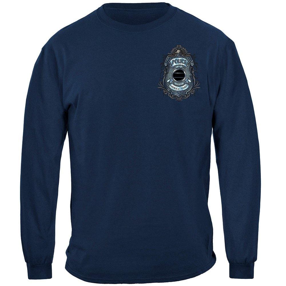 Police American Finest Justice Premium Hooded Sweat Shirt