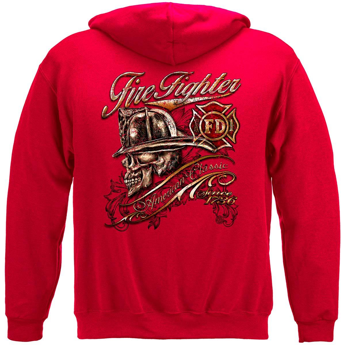 Firefighter Skull American Classic Premium Long Sleeves