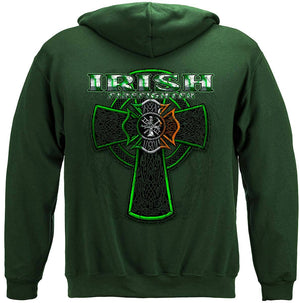 More Picture, Firefighter Irish Green Foil Premium T-Shirt
